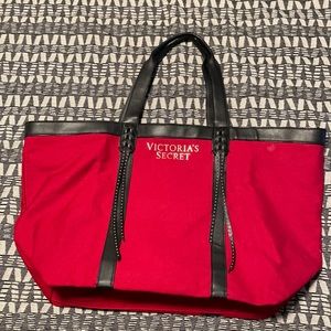 Victoria’s secret red holiday tote